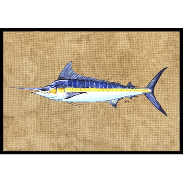 Jensendistributionservices 24 x 36 In. Blue Marlin Indoor or Outdoor Mat MI2554137 - main
